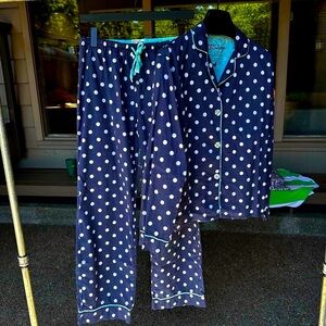 PJ Salvage Navy Polka Dot Pajama Set